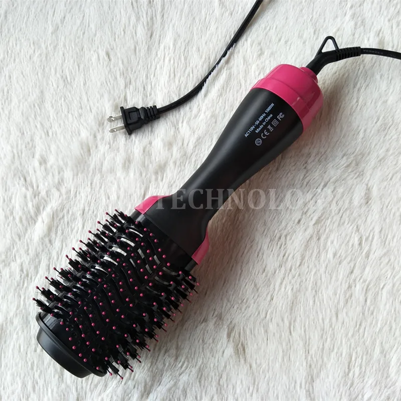 Многофункциональная 2 в 1 фен для волос Volumizer вращающаяся щетка для горячей укладки волос роликовый вращающийся стайлер Расческа для укладки выпрямитель для завивки