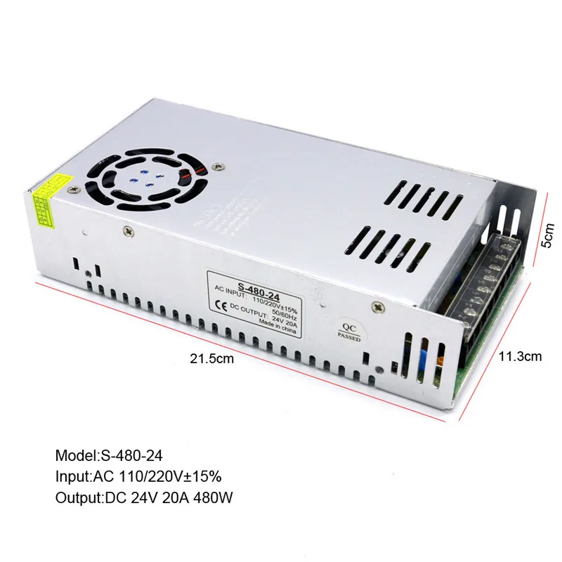 Dc 24V 1A 2A 3A 5A 10A 20A 30A 40A Powe поставка 25 Вт, 50 Вт, 60 Вт 100W 120W 150W 250W 350W 500W 600W 800W 1000W импульсный источник Питание