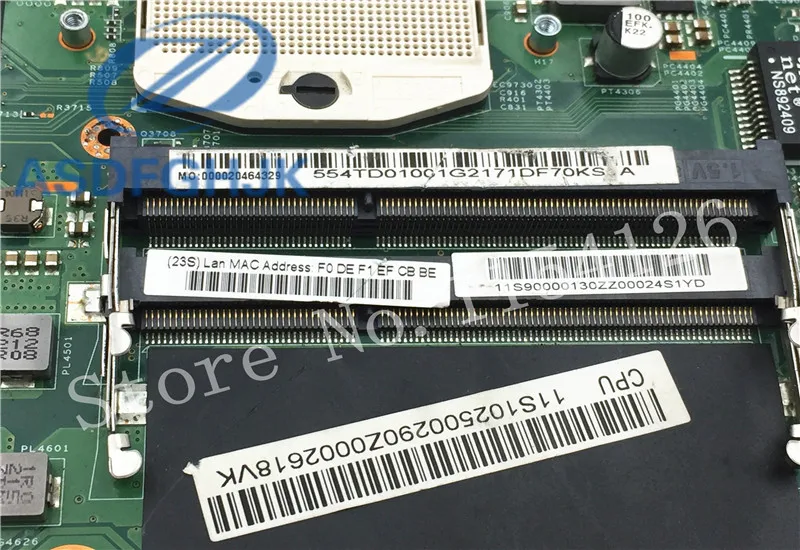 buy  LAPTOP MOTHERBOARD FOR LENOVO B490 V470 MOTHERBOARD LA48 48.4TD01.011 DDR3 Non-Integrated 100% Work