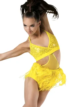 

Girls Kids Children Modern Ballroom Latin Dance Dress Green Fringe Salsa Tango Dance Wear Blue Red Green Performance Stage Wear