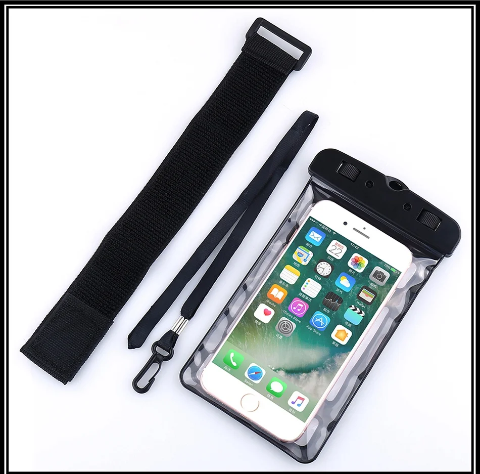 6.2Universal IPX8 Waterproof Phone Bag Case For Samsung iPhone Huawei Xiaomi HTC LG (13)