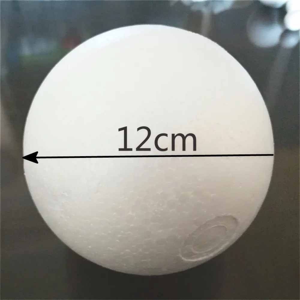 

Felicoalice Diameter 12cm 8pcs white Modelling foam balls Craft Polystyrene Styrofoam balls Decorative Foam Round Balls