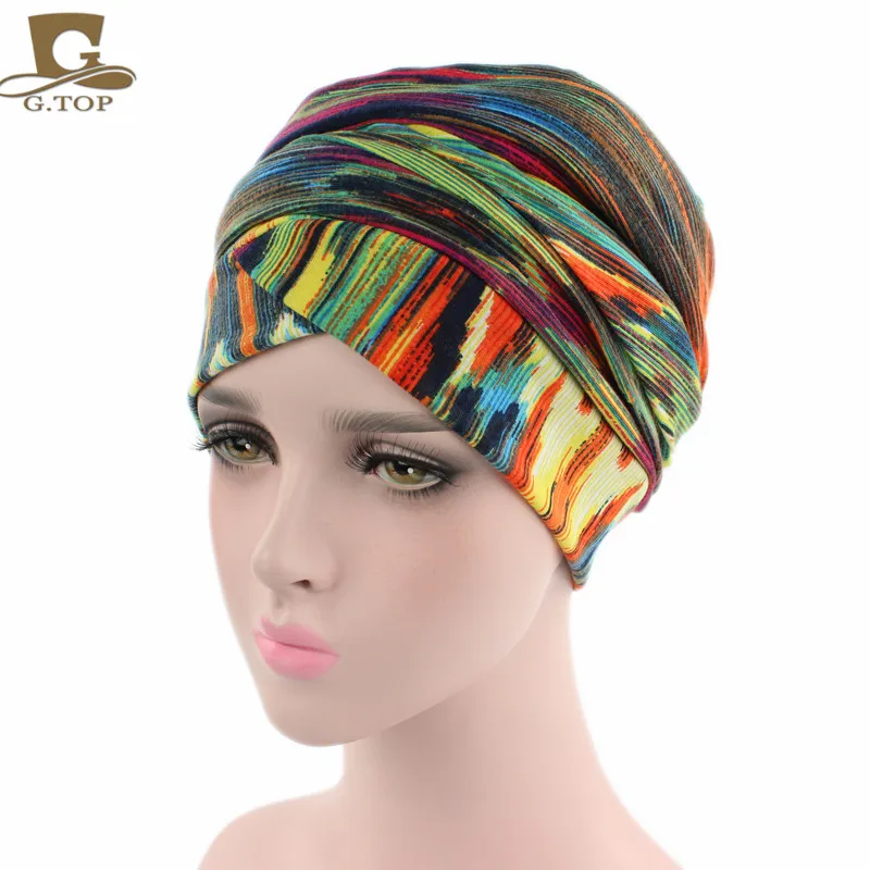 5 шт. африканский дизайн длинный платок еврейский головной убор тюрбан африканская богемная повязка для волос Chemo Turbante