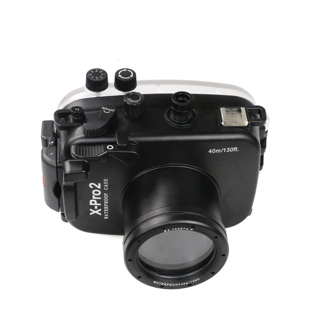 For Fujifilm X-Pro2 Camera Waterproof Housing Case Surf Underwater Swimming Pool Photography Shooting Camera Protective Cover
