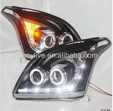 FJ120 LC120 Prado 2700/4000 светодиодный налобный фонарь для TOYOTA 2003 2009 год черный V3|toyota head