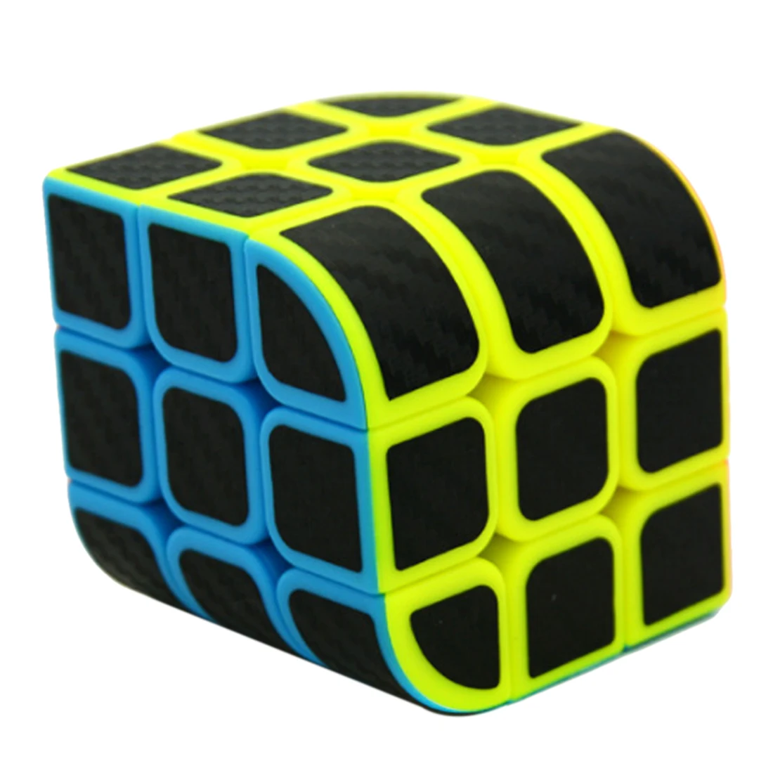 

Lefang Trihedron Magic Cube Puzzle Toy with Carbon Fiber Sticker for Competition Challenge - Colorful