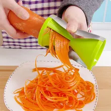 Нержавеющая сталь нож Овощной Спираль Slicer Cutter Овощной Spiralizer терка для огурец морковь Творческий Кухня салат инструмент