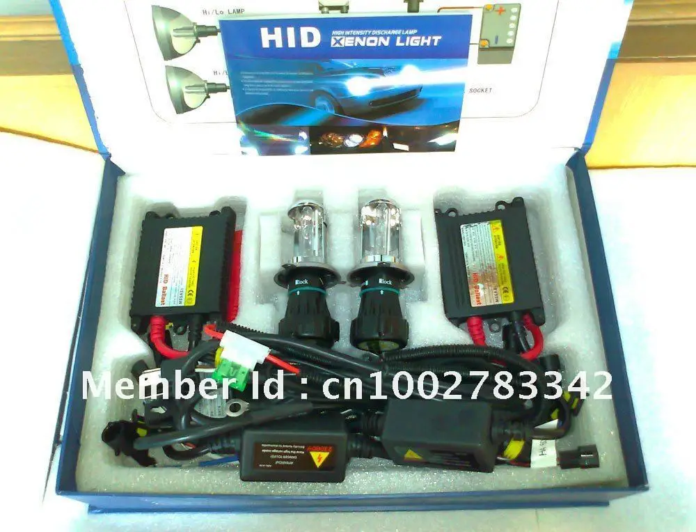 2019 Бесплатная доставка Новый 12 в 35 Вт H4 3 Hi/low hid ксеноновый комплект 6000 К Bi xenon лампа