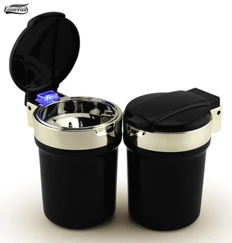 

Gift Car LED Ashtray Cigarette Ash Holder For Ford Focus Fiesta Everest For Citroen C2 C4 For Mazda CX-5 CX-7 CX-9 AXELA Atenza