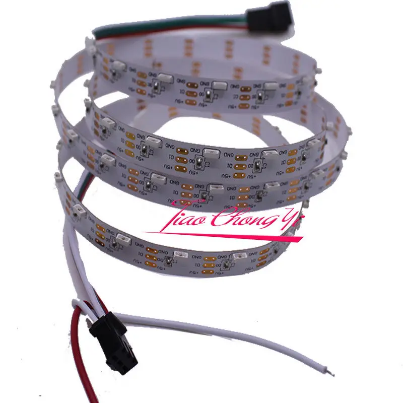 5 в постоянного тока WS2812B IC 1 м 60 светодиодов/10 мм широкий RGB Адресуемая 0420 SMD