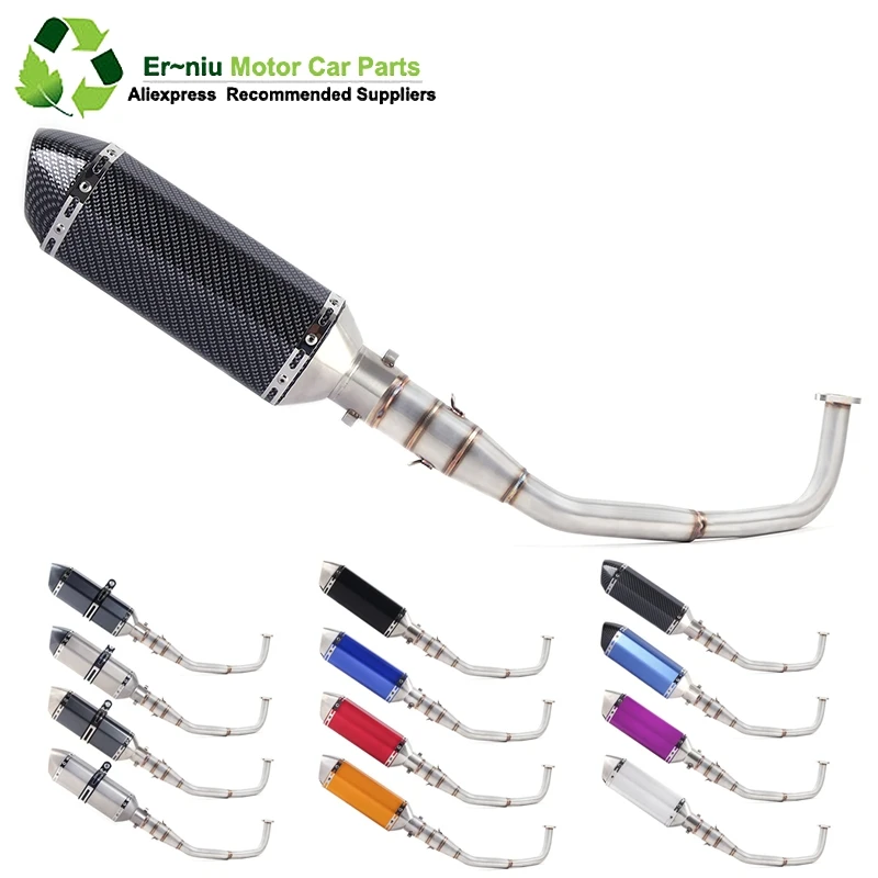 

SH150 SH 125 150I Motorcycle Exhaust Mascape Full System Slip-On Middle Link Pipe Muffler For Honda SH125 SH150i SH125i