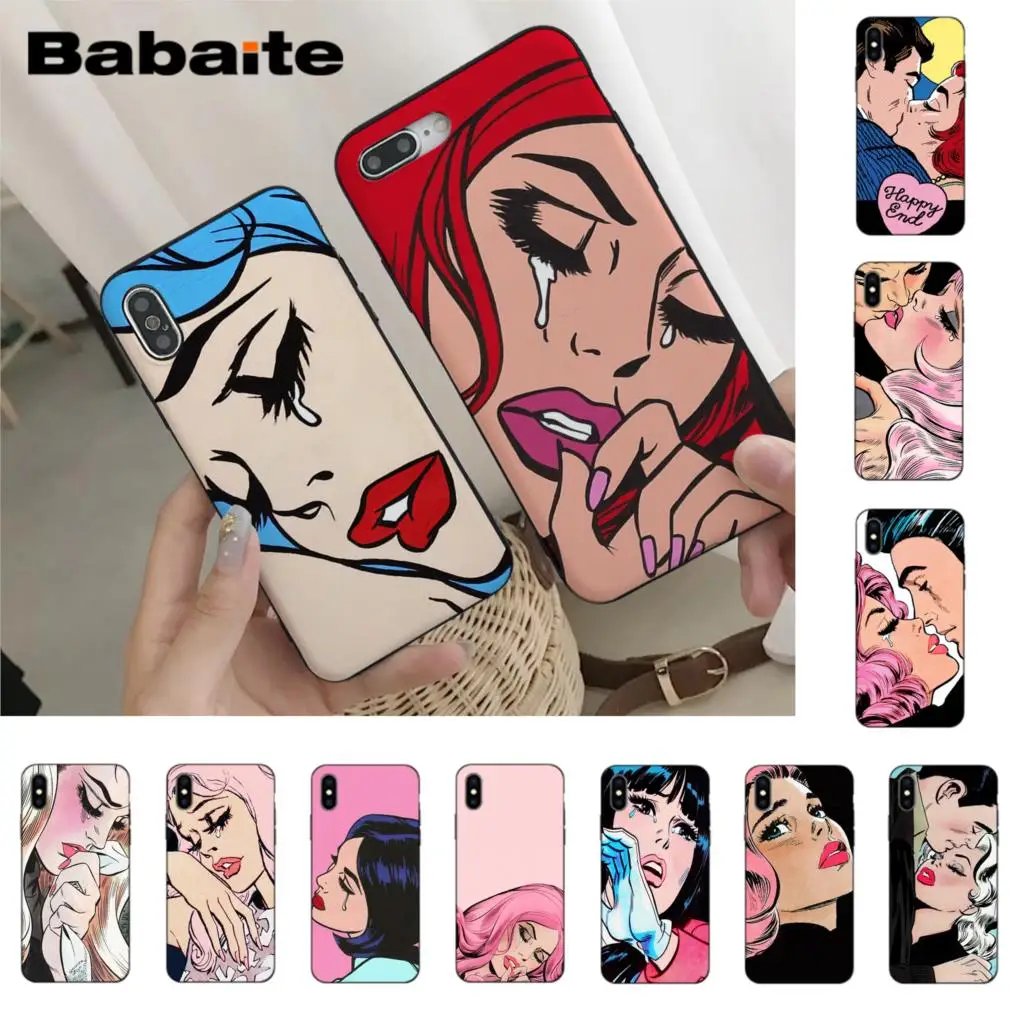 

Babaite retro comic style Coque Shell Phone Case for iPhone 6S 6plus 7 7plus 8 8Plus X Xs Xr XsMax 5 5S 5C SE11 11pro 11promax