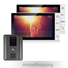 ENVÍO de la Nueva 9 pulgadas Pantalla a Color TFT LCD de Video Teléfono de La Puerta Sistema de intercomunicación 1 Visión Nocturna de la Cámara de La Puerta + 2 Monitor EN STOCK