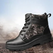 38-46 размер защитные ботинки стальной средней пластины безопасности анти-разбивания лодыжки дикой природы безопасности сапоги# GHA05-3