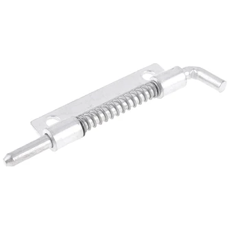 

Hardware Spring Loaded Metal Security Barrel Bolt Latch 3.5" Long Silver Tone