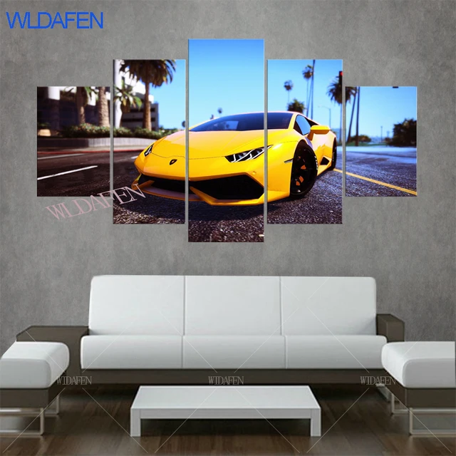 Vários Carros Esportivos Em Grand Theft Auto Gta V 5 Imprime Hd