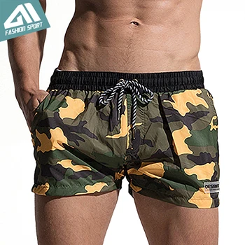 Desmiit Fast Dry Men's Board Shorts Summer Camouflage Beach Surfing Man Swimming Shorts Athletic Sport Running Gym Shorts AM2030 2