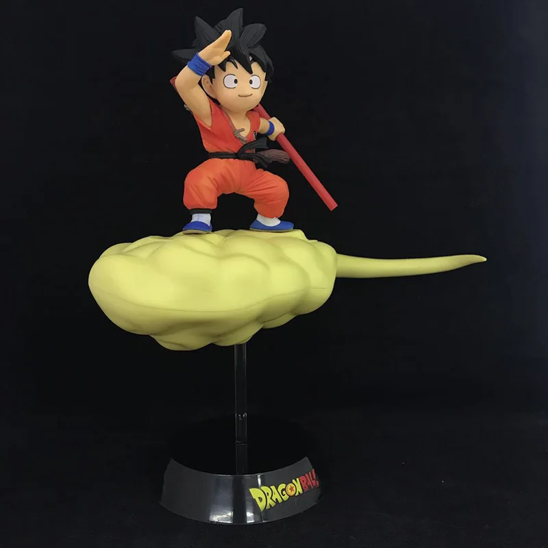 Dragon Ball Young Version Son Goku Figure 1 8 scale painted figure Somersault Cloud & Little Gokou PVC Action Figure Toys  (3)
