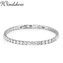 Полный Круглый AAA CZ теннисная цепь Золотой цвет браслет и браслеты для женщин девочек подарок ювелирные браслеты Pulseras колье bracciali Donna