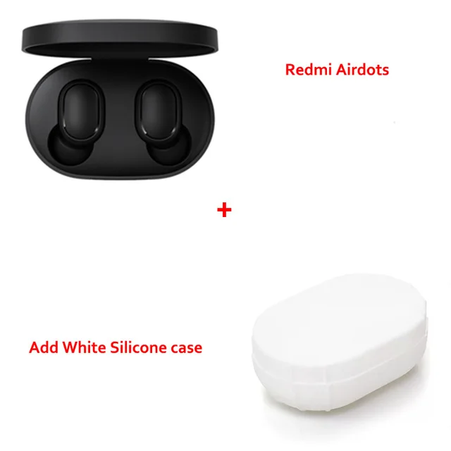 Глобальная версия Xiaomi Redmi Airdots TWS Bluetooth наушники стерео бас BT 5,0 Eeadphones с микрофоном свободные Наушники управление AI - Цвет: With White case