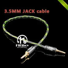 HIFIboy hi end 3.5mm jack cable 3.5mm to 3.5mm Male plug Line In Car Aux Cable Headphone Amplifier