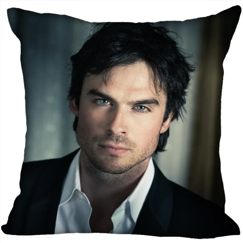

High Quality Custom ian somerhalder ian somerhalder Pillowcase Square Pillow Cover Zippered Christmas, Valentine's Day gift