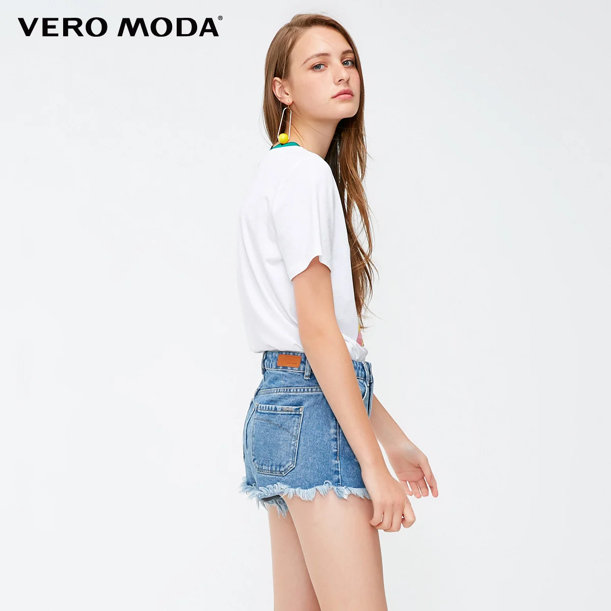 Vero Moda женская футболка с милым принтом в рубчик | 318301534|Футболки|