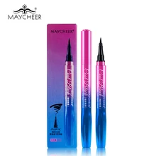 MAYCHEER крутая черная Водонепроницаемая жидкая подводка для глаз карандаш 24 H долговечная антицветущая подводка для глаз Ручка Макияж Изысканная подводка для глаз
