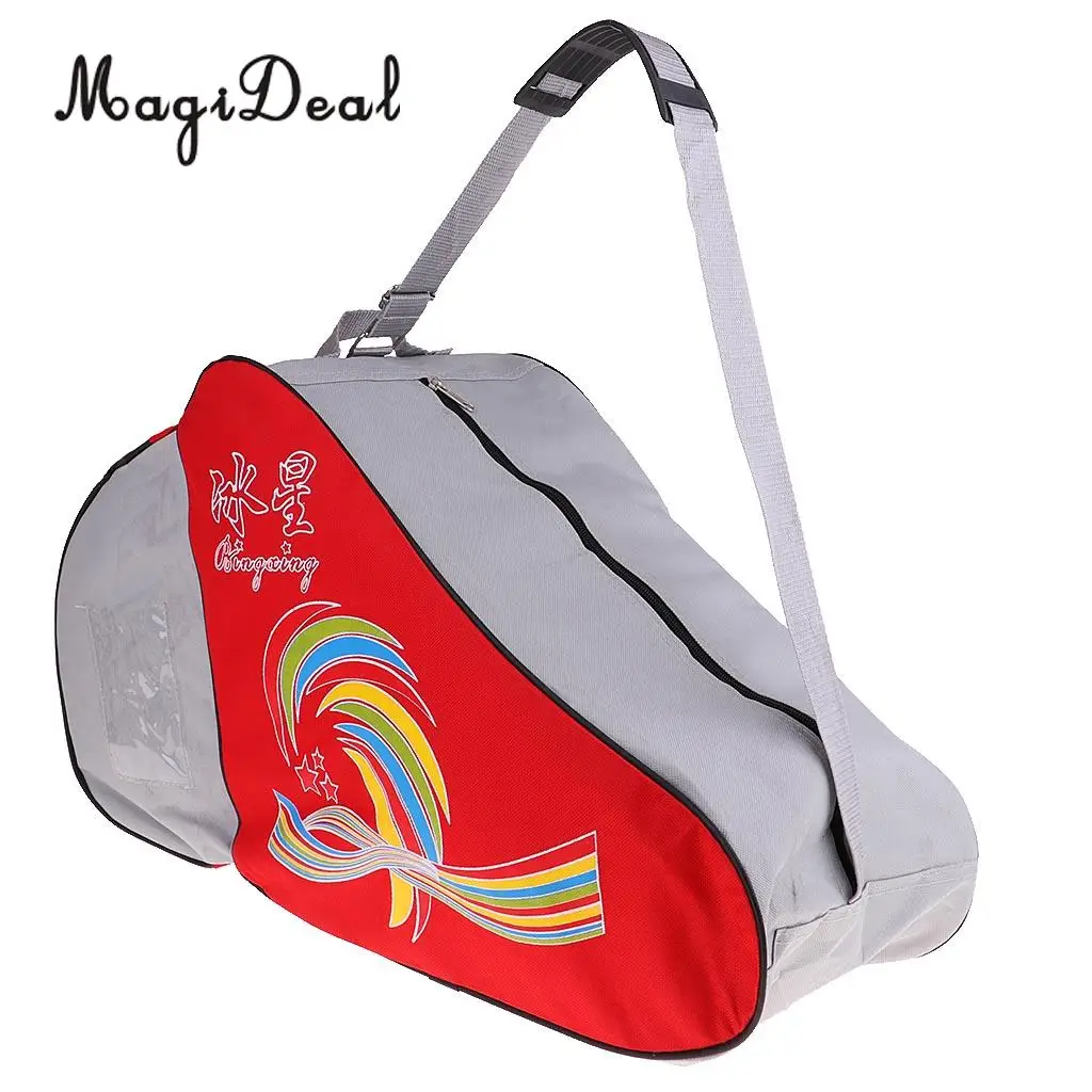 Inline Roller Skating Boots Bag Ice Hockey Skates Helmet Storage Bag