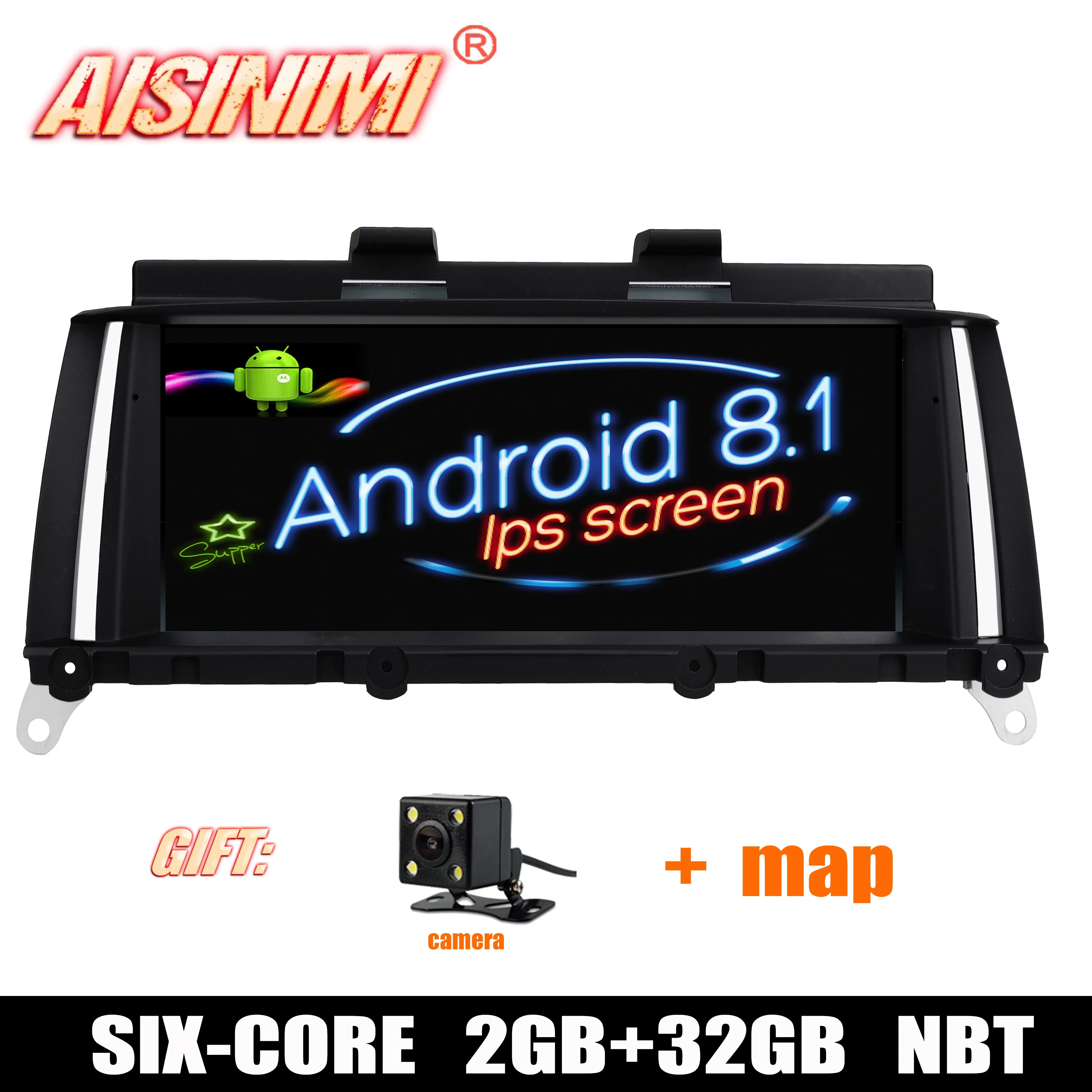 Android 8 1 автомобиль DVD навигатор плеер для BMW X3 F25/X4 F26 оригинальный НБТ системы CIC sysem