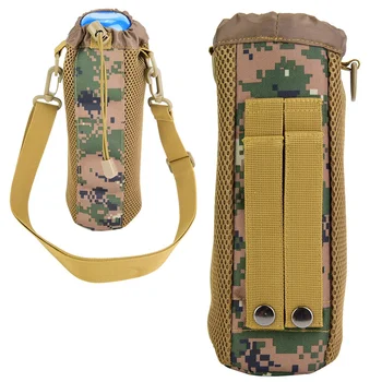 

Nylon Outdoor Sports Water Bottle Bag Portable Kettle Pouch Carrier Adjustable Strap Water Bottle Bag Holder Strap Pouch Outdoor