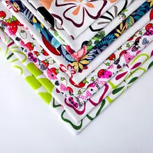 Холщовая ткань принты пэчворк для DIY сумки Наволочки хлопок ткань дышащая T7872