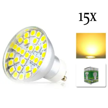 

15x Big Promotion GU10 8w 29 LED 5050 SMD 640lm Warm White Energy Saving Spotlight Spot Lights Home Lighting Lamp Bulb 220V