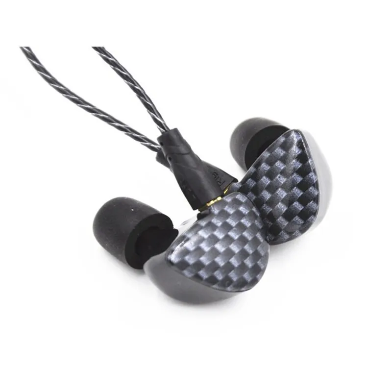 fone de ouvido preto com cabo mmcx