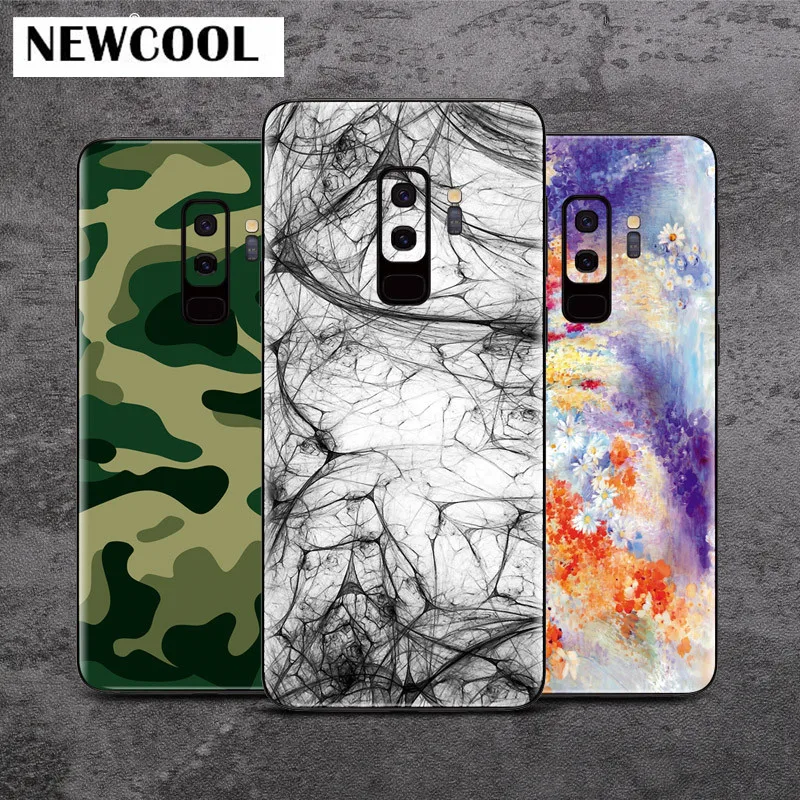 

S9 S9+ painted back film Protective cover stickers For Samsung galaxy s9+ s9 plus Phone Color back film Paster Decorative film
