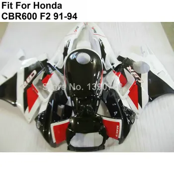 

High quality ABS fairings for Honda CBR600 F2 fairing kit 91 92 93 94 white black red CBR600 F2 +7 gifts NM44