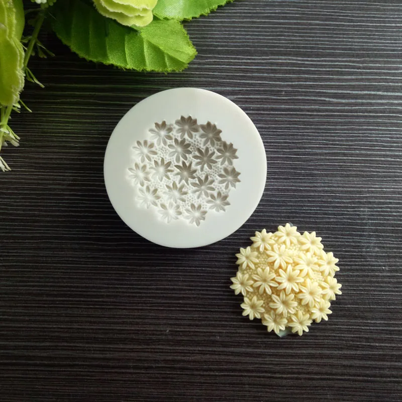 

3D flower texture Silicone mold Fondant cake mold