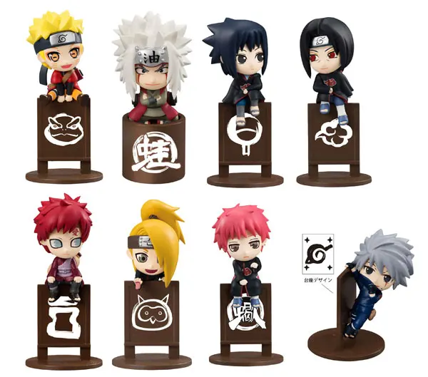 8 шт./компл. фигурка Hokage Uchiha Sasuke Madara Uzumaki повязка на голову Sabaku no Gaara Jiraiya милая