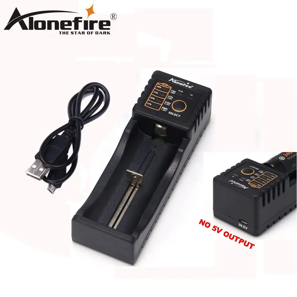 AloneFire MC100 18650 зарядное устройство для 26650 16340 CR123 1,2 в Ni-MH Ni-Cd перезаряжаемый аккумулятор(без выхода 5 В