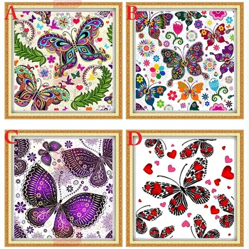 

5D Diy diamond painting cross stitch Animals Butterfly Full square Rhinestone diamond Mosaic embroidery Romantic lover Gifts