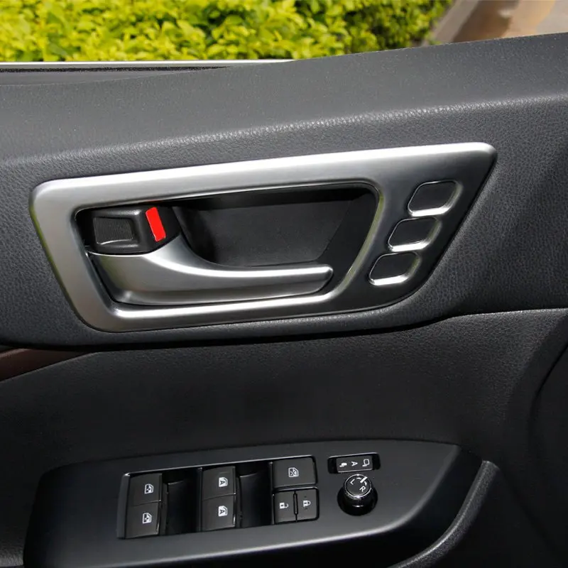 

Для Toyota Highlander Kluger 2014-2018 аксессуары ABS матовая внутренняя дверная ручка протектор рамы накладка Стикеры стайлинга автомобилей 4 шт.