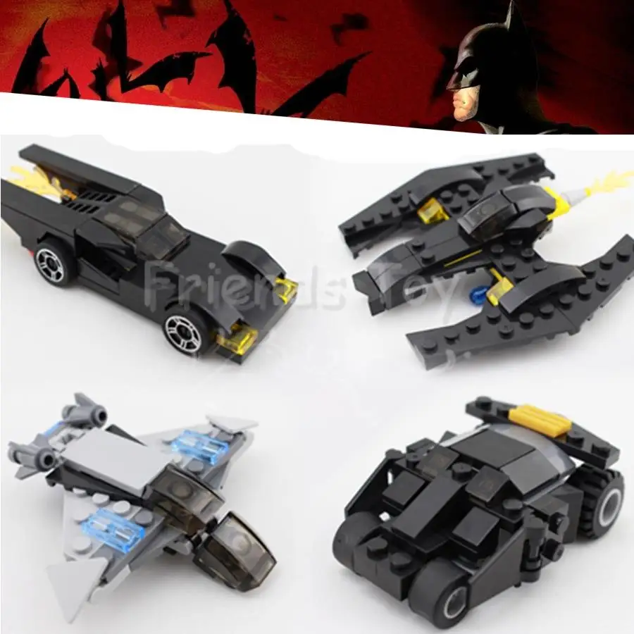 

Chariot Vehicles Batmobile Tumbler Batman Batwing Captain America Toys Building Blocks Compatible With Lego