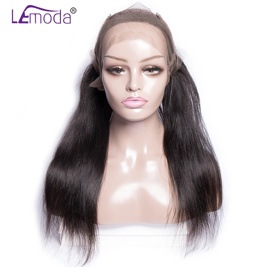 Lemoda 360 Кружева Фронтальная Малайзии прямые волосы застежка человеческих волос с