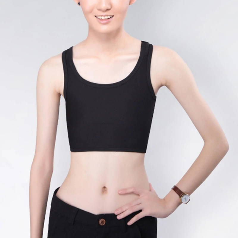 Lesbin Chest Breast Binder Short Vest Corsets Bustiers Underbust Corset