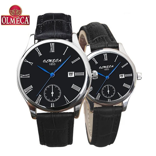 Женские часы роскошные кожаные повседневные часы для пары синие простые кварцевые наручные часы деловые часы Распродажа - Цвет: Couples3
