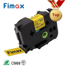 Fimax 1 пакет TZe651 TZe-251 TZE-451 24 мм совместимый принтер наклеек Brother P-touch этикетировщик TZe-651 черный на желтом цвете TZe-151 TZe-251 tze-551