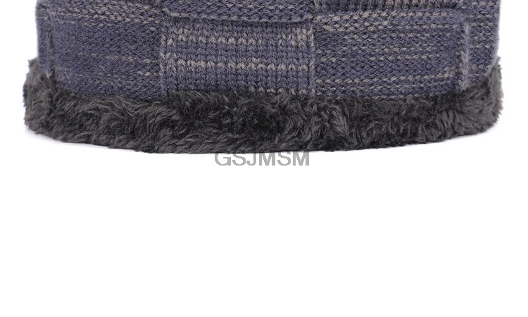 Winter Men's Knitted Cotton Warm and Comfortable New Fashion Women's Universal Ski Mask Hat Scarf Skull Cap for Men Beanies bone