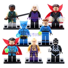 DR TONG Super Heroes Doctor Strange Mr Fantastic Baron Mordo Clea Ancient One Mini Dolls Building