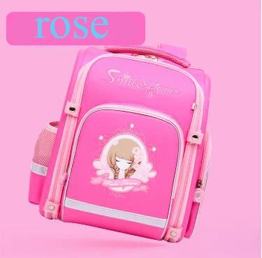 Новые ортопедические школьные сумки для девочек с рисунком из мультфильма, рюкзаки для девочек, водонепроницаемые школьные сумки из ЭВА, Студенческая сумка, Mochila Infantil - Цвет: rose