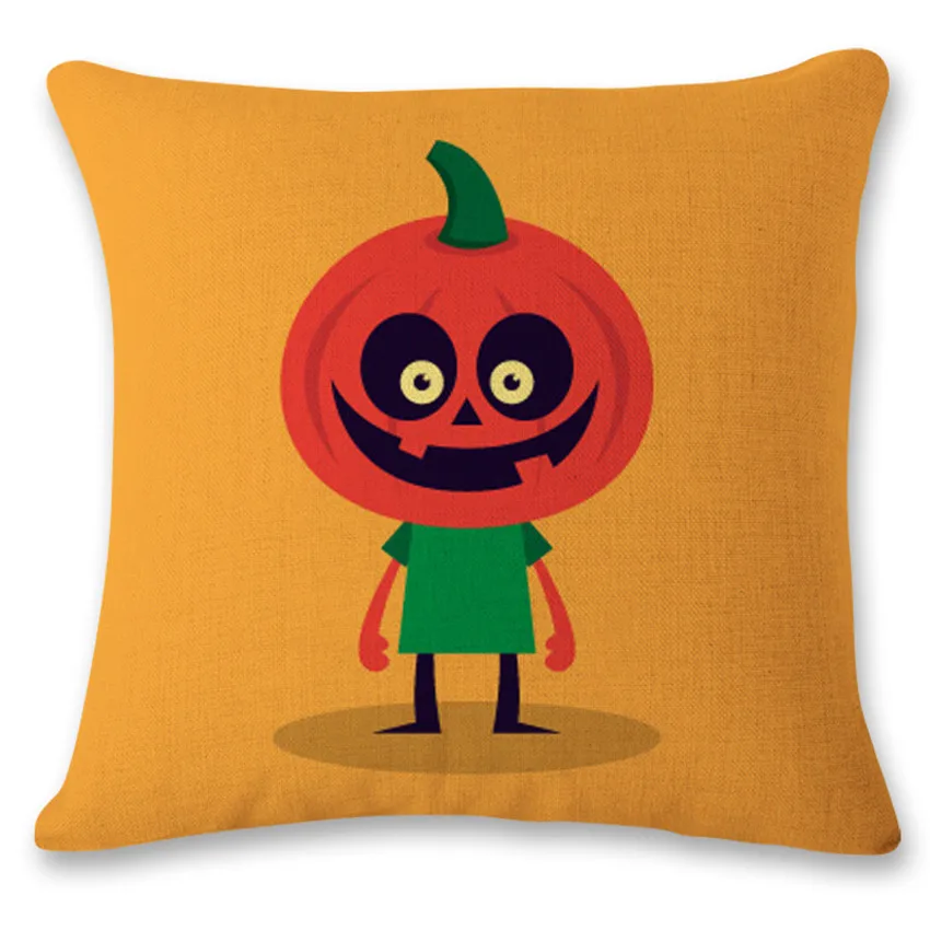 Черный Happy Halloween герои мультфильмов Пледы Подушки Детские крышка декоративные массажные подушки Чехол молния DIY домашний Декор подарок "18X18'' - Цвет: Черный